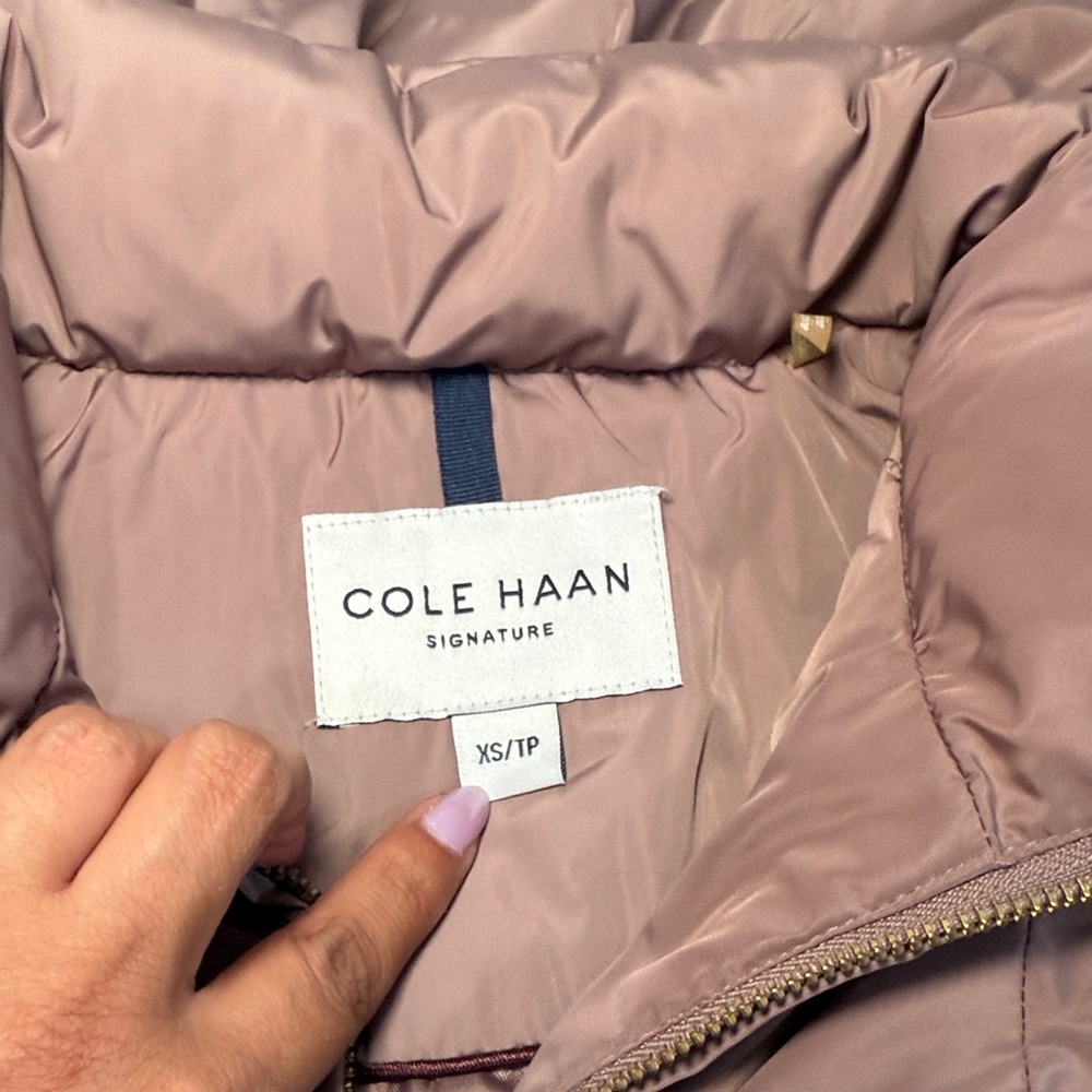 Cole Haan Puffer Jacket XS Mauve - Picture 8 of 12